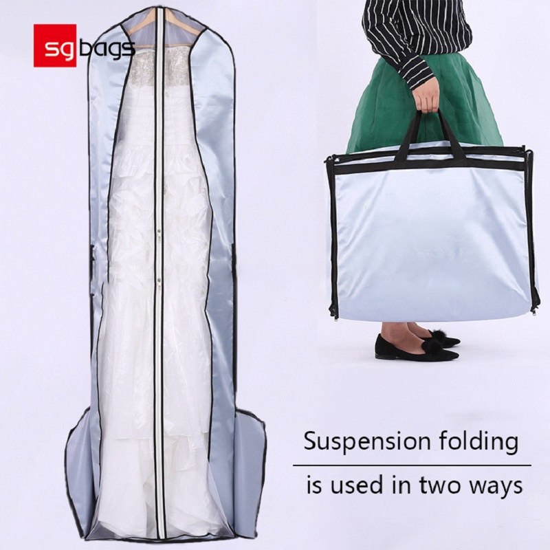 SGW04 Large Bridal Gown waterproof Suitcase Dual-use Bag Dust Cover Bag Bridal Gown Bags Garment Bag For wedding Dress