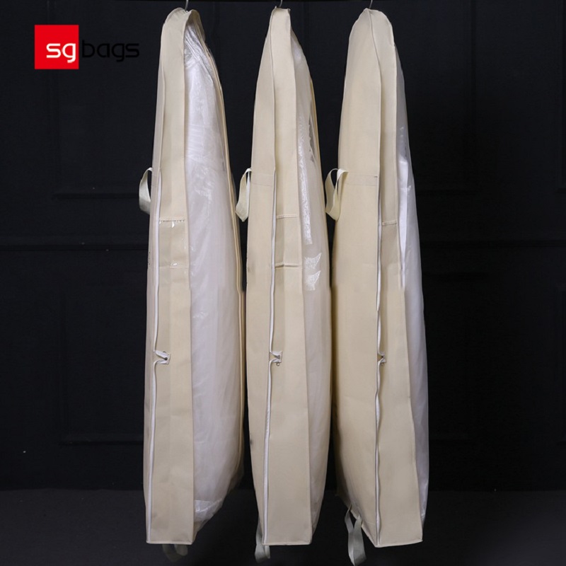 SGW05 Hot Selling Non Woven Foldable Wedding Dress Cover Garment Bag for Dress