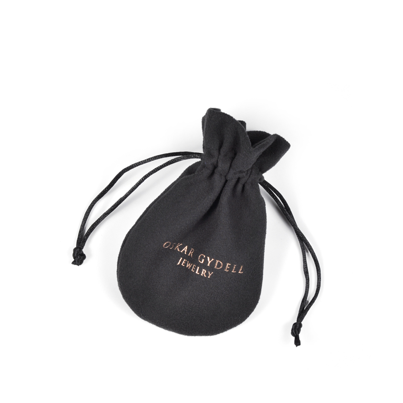 SGS51 Custom Black Drawstring Jewelry Pouch Gift Bag Drawstring Suede Jewelry Packaging Pouches Wholesale